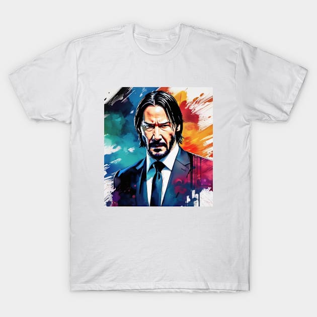 John Wick Fan Art 2024 T-Shirt by Cheyenne's